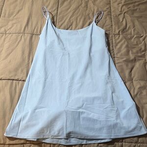 Light Blue Spaghetti Strap Slip Dress -